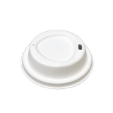  Nắp bã mía trắng cafe lỗ vuông 80mm (dùng cho ly 8oz) 