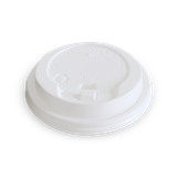 Nắp TTK 45x90 PP trắng nút bật (cho ly giấy 12oz, 16oz) 