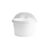  Bộ tô giấy trắng 250ml - 8.5oz + nắp PET cầu 90 