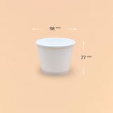  Tô giấy trắng 360ml - 12.5oz + nắp PP (Soup) 