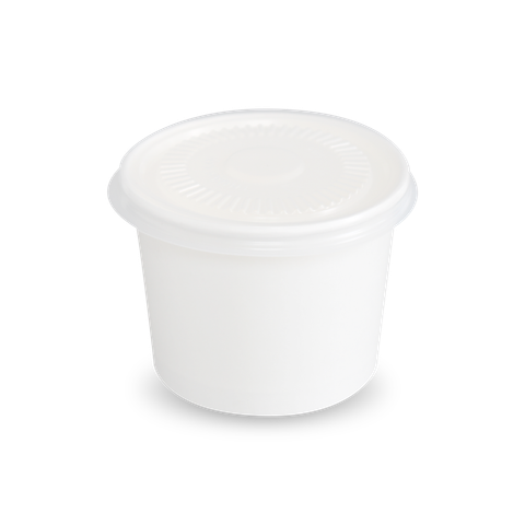  Bộ tô giấy trắng 360ml - 12.5oz + nắp nhựa PP (Soup) 