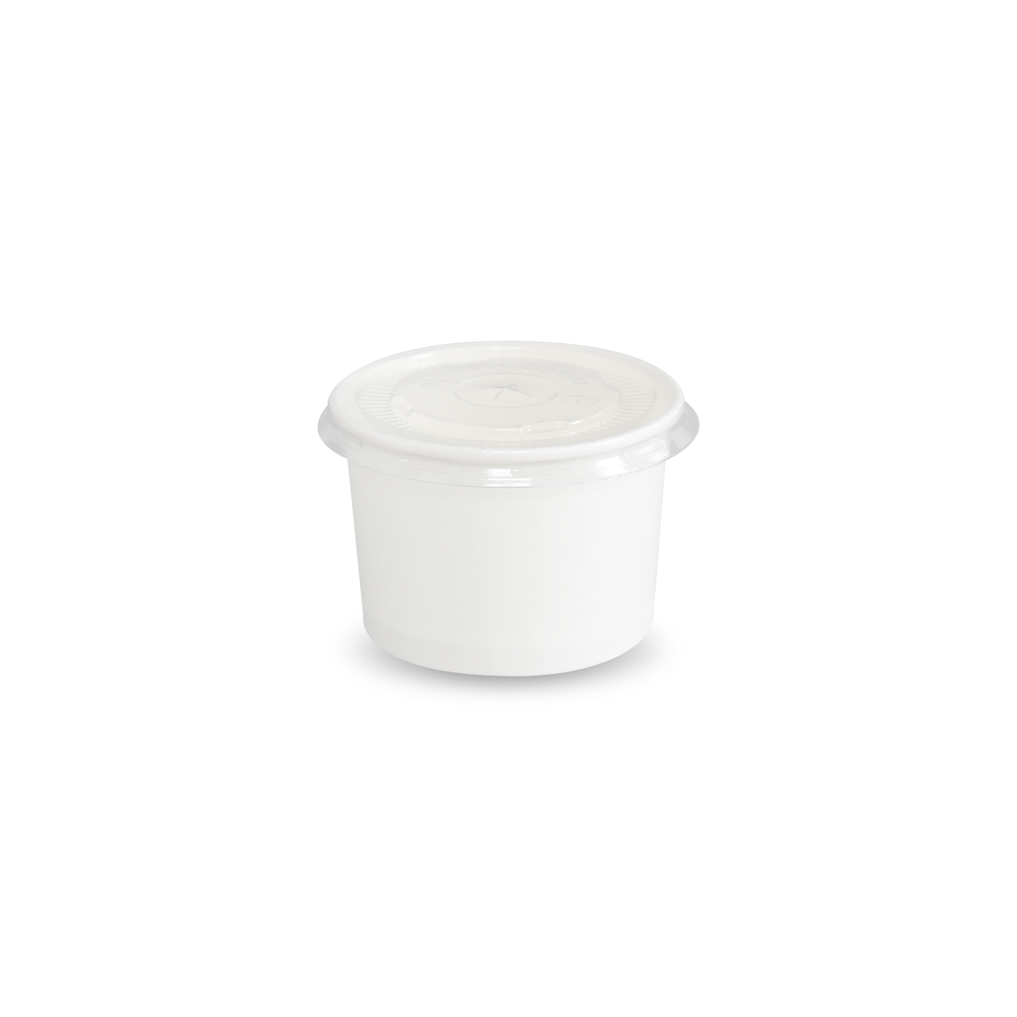  Bộ tô giấy trắng 120ml - 4oz + nắp nhựa PET 
