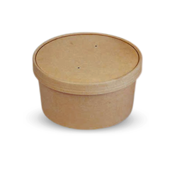  Bộ tô giấy kraft 1000ml + nắp giấy 