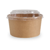  Bộ tô giấy kraft 1000ml + nắp nhựa PET (không nóng) 