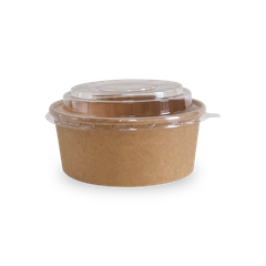  Bộ tô giấy kraft 500ml + nắp nhựa PET (không nóng) 