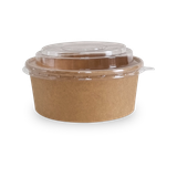  Bộ tô giấy kraft 750ml + nắp nhựa PET (không nóng) 