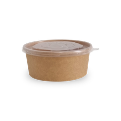  Bộ tô giấy kraft 500ml + nắp nhựa PP (món nóng) 