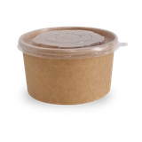  Bộ tô giấy kraft 1000ml + nắp nhựa PP (món nóng) 