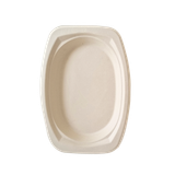  Dĩa giấy bã mía FEST BIO BROWN OVAL PLATE 6.5inches - 16x23cm 