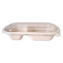  Bộ hộp bã mía 2 ngăn 750ml + nắp PET M75 