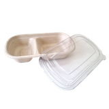  Bộ hộp bã mía 2 ngăn 750ml + nắp PET M75 
