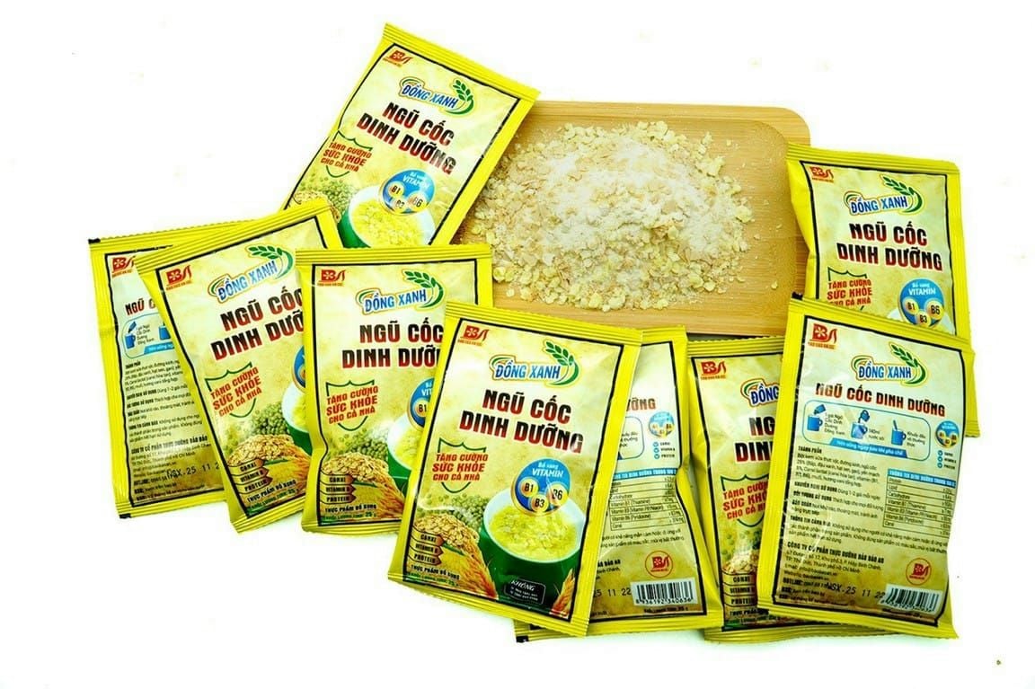 Ngũ cốc dinh dưỡng Đồng Xanh túi 20 gói x 25g – VietNutri