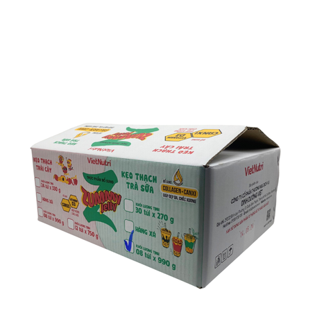  Túi 33 thanh Kẹo thạch Trà sữa Trân châu Zummy Jelly 