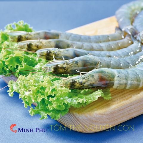  Tôm Thẻ Nguyên Con - VM R. HOSO - Size 31/35 - Hộp 1kg 
