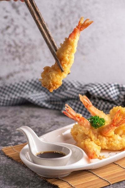  Tôm Thẻ Tempura - VM TEMPURA - 210g - Khay 10 Con 