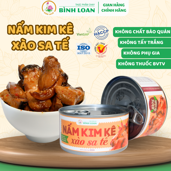  NẤM KIM KÊ XÀO SA TẾ 