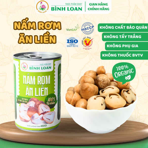  NẤM RƠM ĂN LIỀN - 450 Gram 