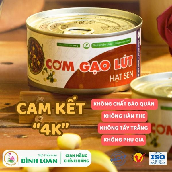  CƠM GẠO LỨT HẠT SEN - 1 Thùng (24 hộp) 