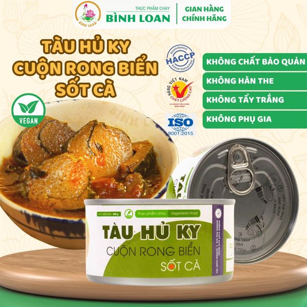  TÀU HỦ KY CUỘN RONG BIỂN SỐT CÀ - 1 Thùng (24 hộp) 