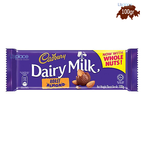 Cadbury Socola Sữa Hạnh nhân nướng