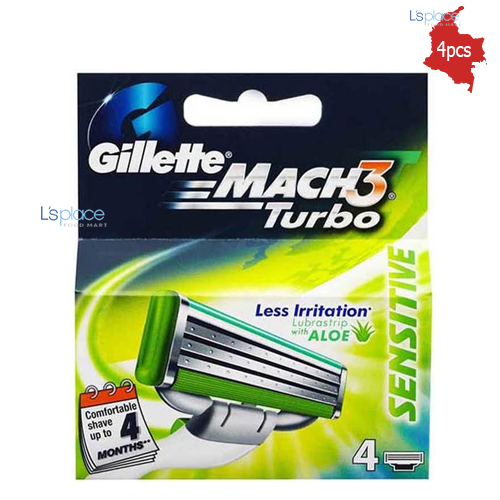 Gillette Đầu thay dao cạo Mach3 Turbo Dành cho da nhạy cảm