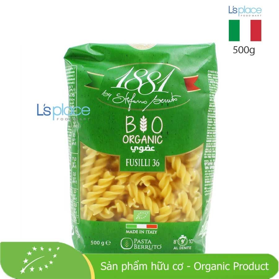 1881 Pasta Berruto Nui xoắn Fusilli 36 hữu cơ