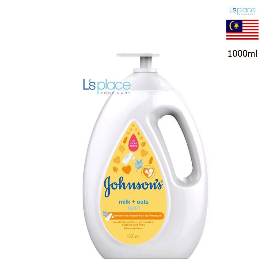 Johnson's Baby Dầu tắm trẻ em hương mật ong yến mạch chai lớn