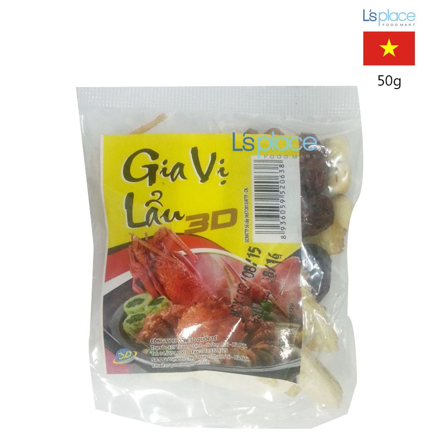 3D Gia vị lẩu