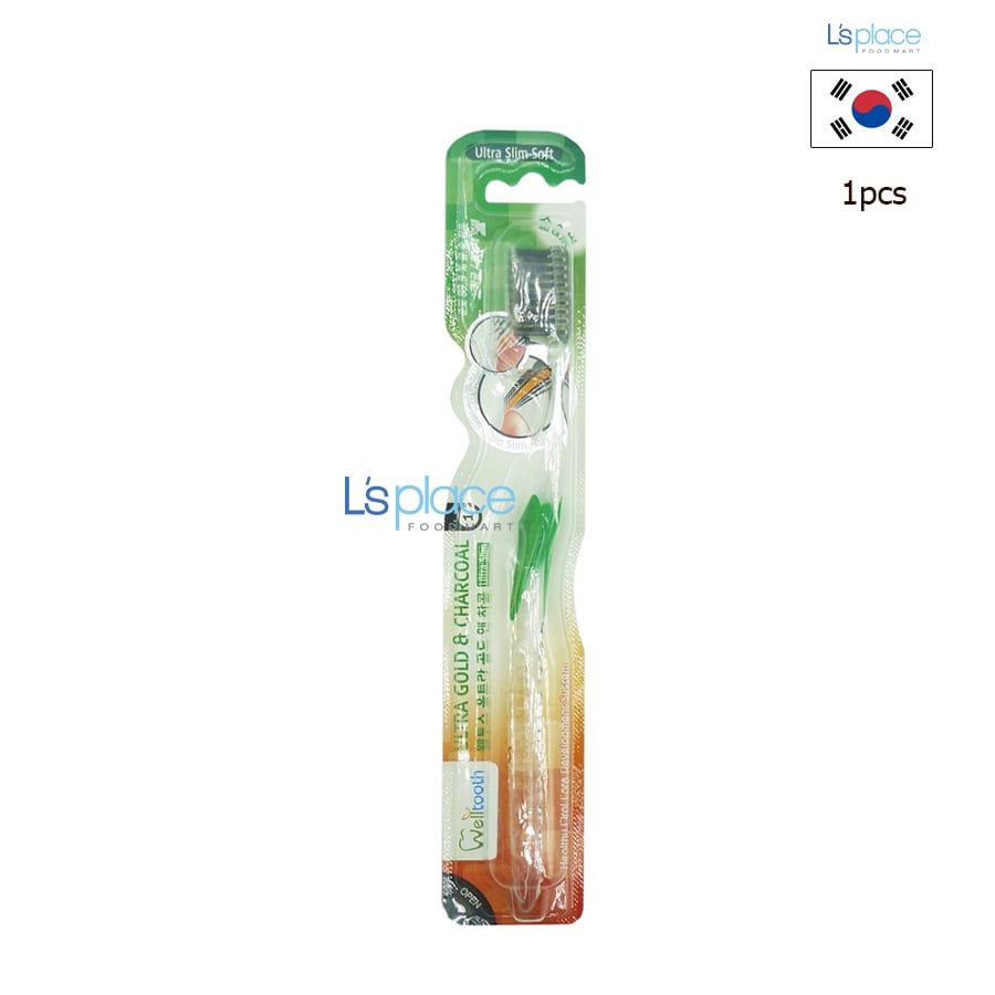 Welltooth Utra Gold & Charcoal Bàn chải đánh răng loại mềm mịn