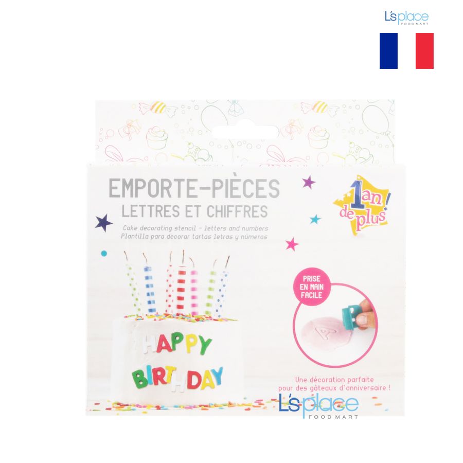 Emporte Pieces Khuôn chữ & số trang trí bánh KP5526