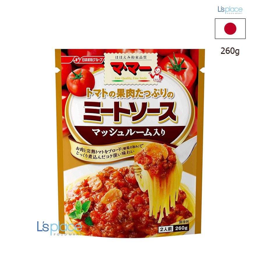 Nissin Xốt mỳ spaghetti cà chua thịt nấm