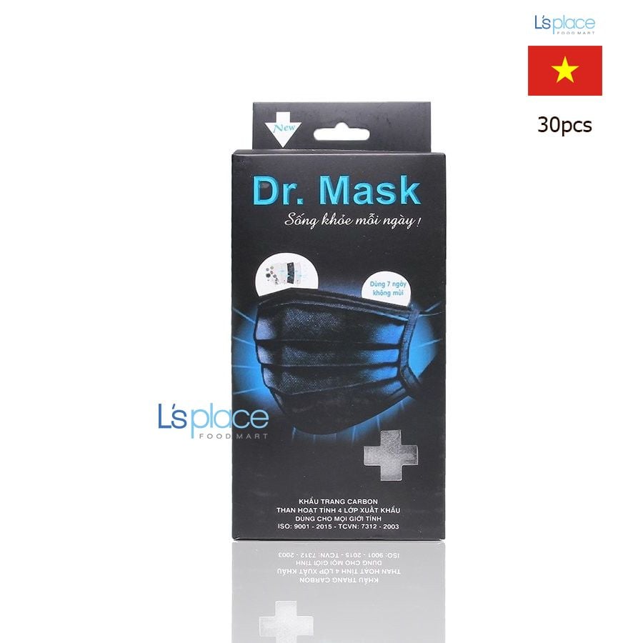 Dr.Mask Khẩu trang y tế than hoạt tính 4 lớp