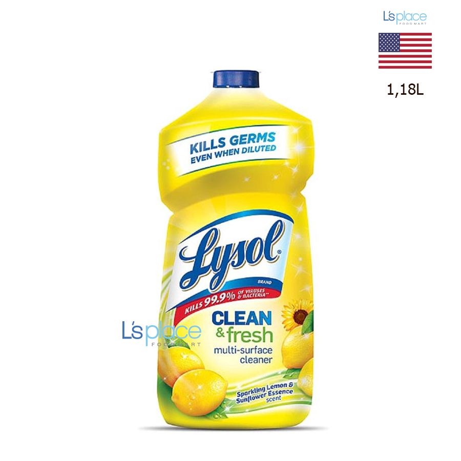 Lysol Clean&fresh Nước tẩy rửa đa năng hương chanh