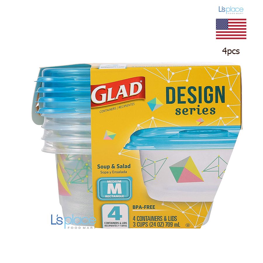 Glad Freezer ware Hộp nhựa cỡ nhỏ