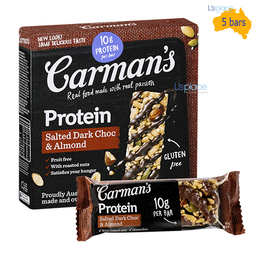 Carman’s Thanh Protein Socola đen và hạnh nhân