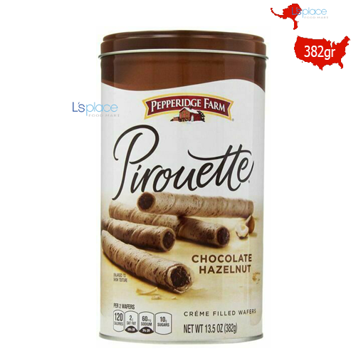 Pepperidge Farm Pirouette Bánh ống quế nhân kem Socola hạt phỉ