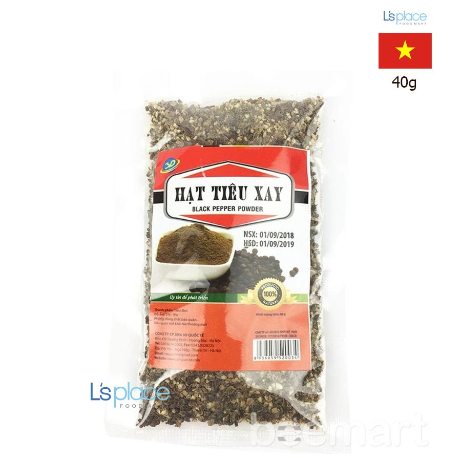3D Hạt tiêu xay gói