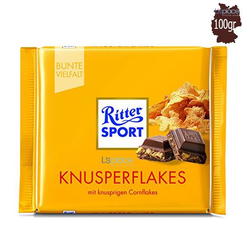 Ritter Sport Socola với bỏng ngô dẹt (Knusperflakes)