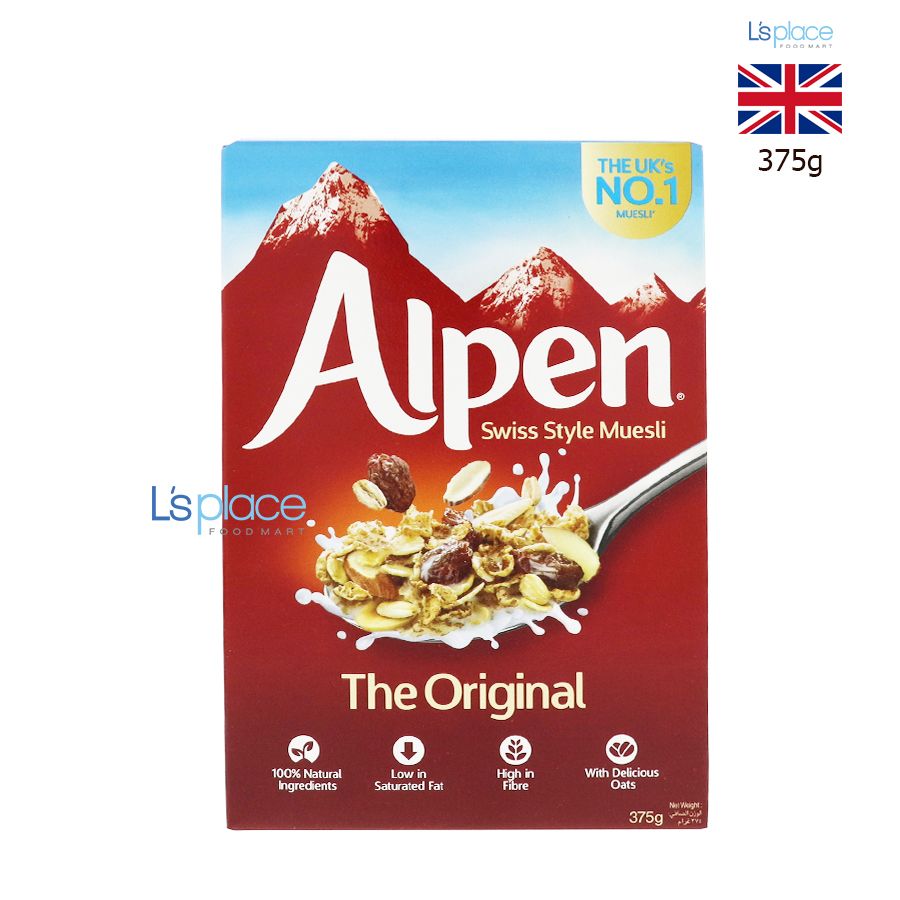 Alpen Ngũ cốc ăn sáng muesli vị nguyên bản hộp nhỏ