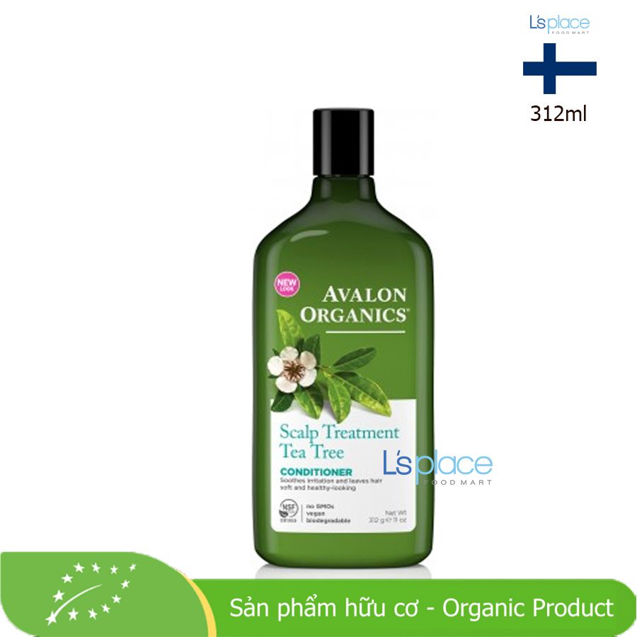 Avalon Organics Dầu xả hữu cơ tràm trà