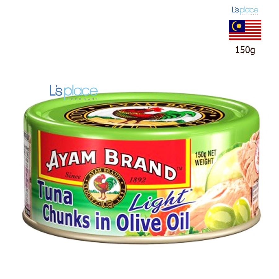 Ayam Brand Cá ngừ cắt khúc ngâm dầu Ô liu ít béo