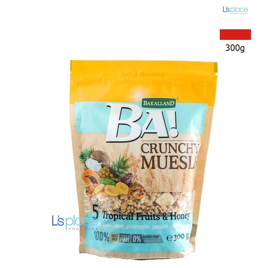 Bakalland Muesli 5 loại quả nhiệt đới