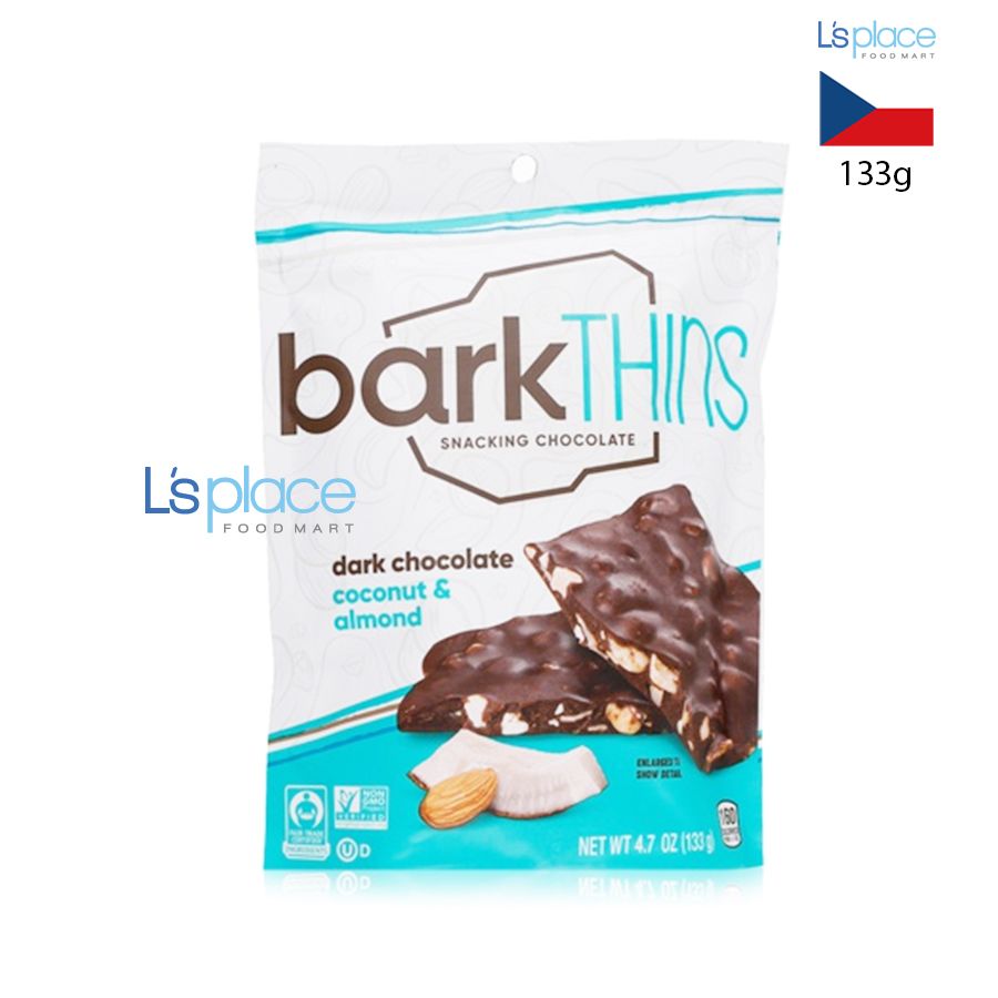 BarkThins Sô cô la đắng với hạnh nhân dừa