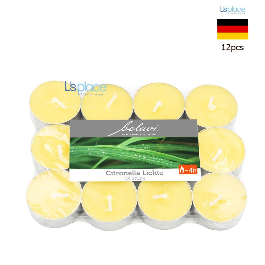 Belavi Nến vỉ hương chanh sả 4 giờ