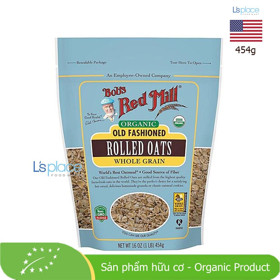 Bob’s Red Mill Yến Mạch Hữu Cơ Nghiền Kiểu Truyền Thống