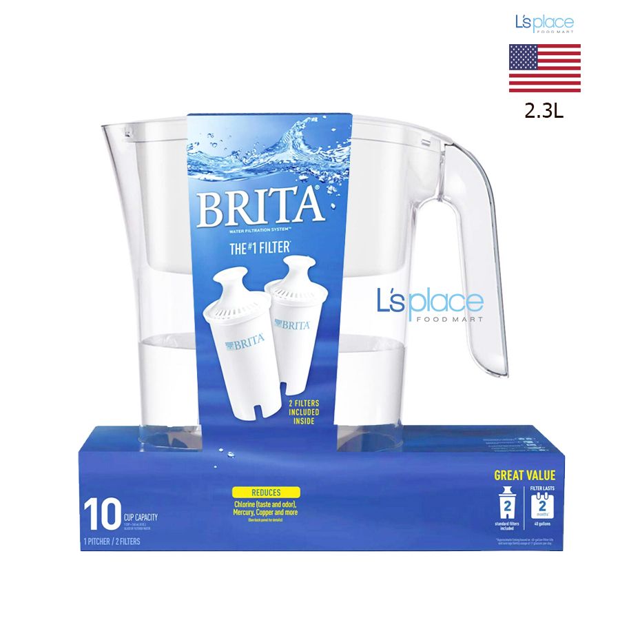 Brita Bình nước kèm 2 lõi lọc