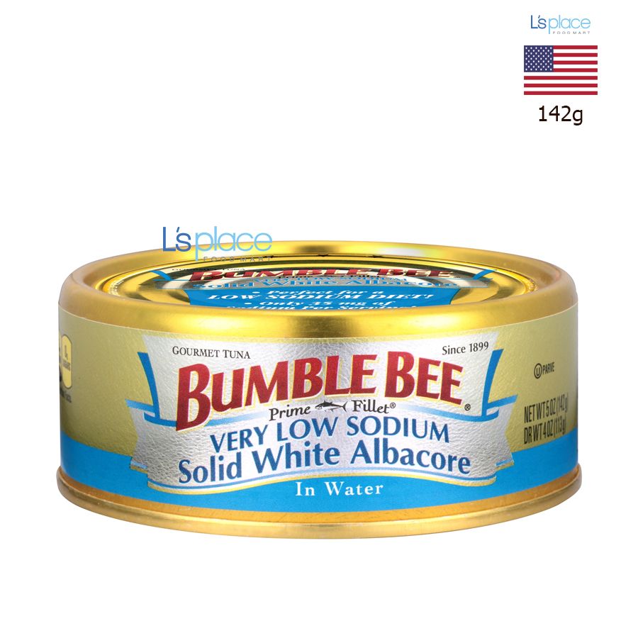 Bumble Bee Cá ngừ Albacore nguyên khúc ngâm nước ít muối