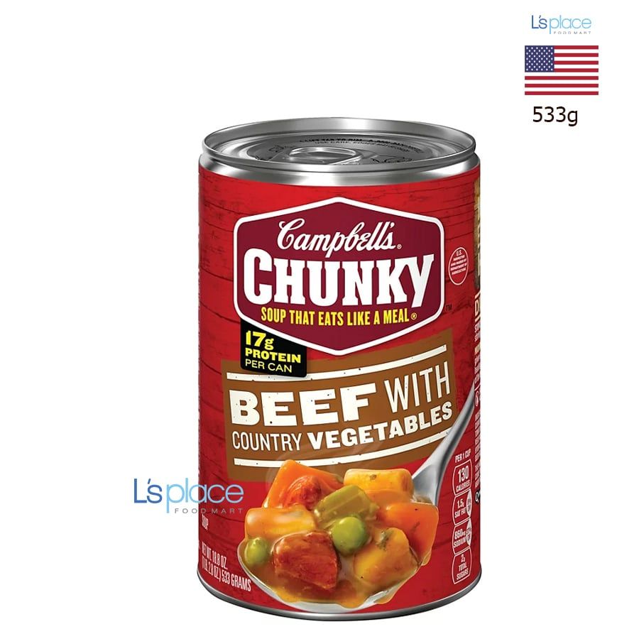 Campbell's Chunky Súp thịt bò và rau củ