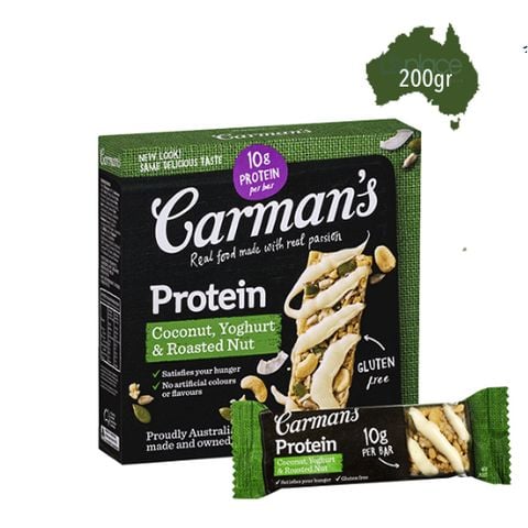 Carman’s Thanh ngũ cốc protein hỗn hợp hạt, dừa, yoghurt