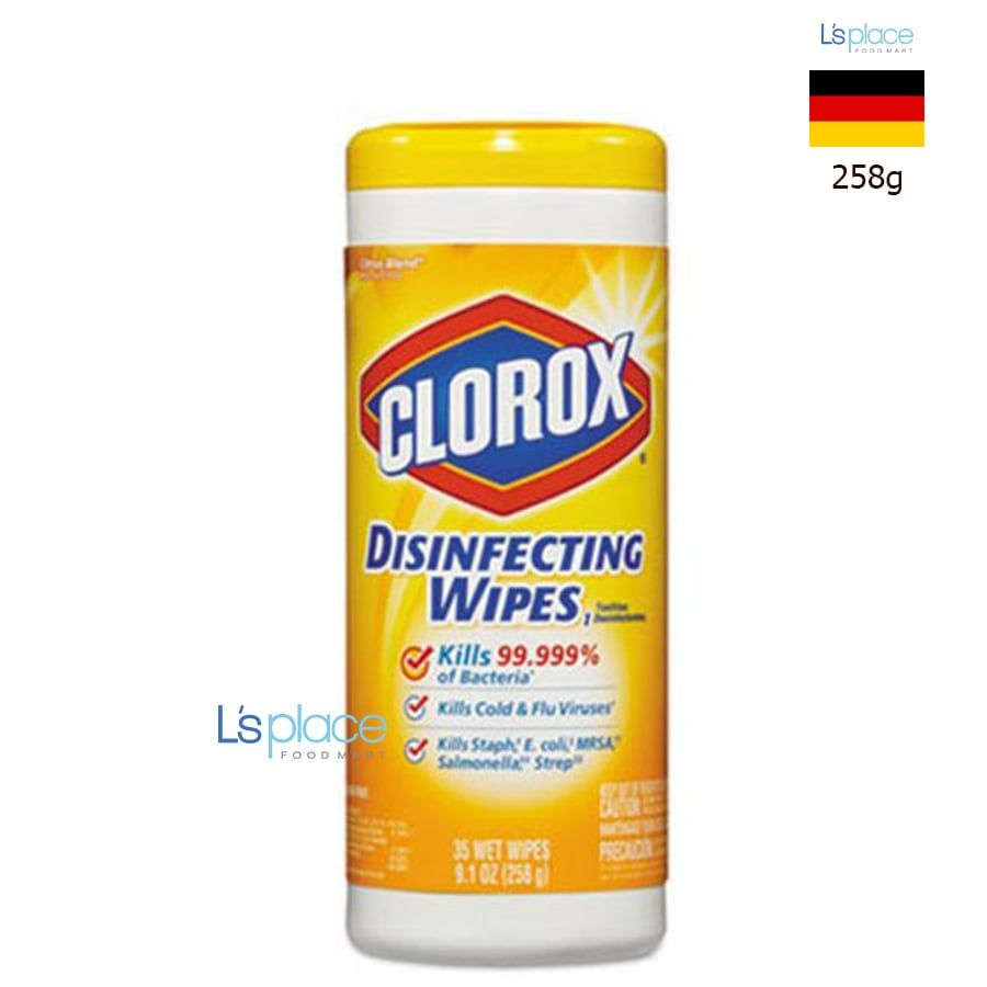 Clorox Khăn lau khử trùng hương Chanh